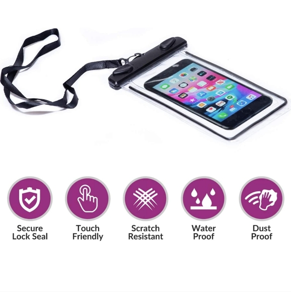 Universal Waterproof Underwater Pouch Dry Bag Case Cover Cell Phone Swimming Bag - Picture 2 of 5